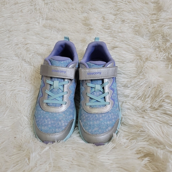 Saucony- Flash A/C 3.0 Silver Purple Big Kid Size 5 - Picture 7 of 7